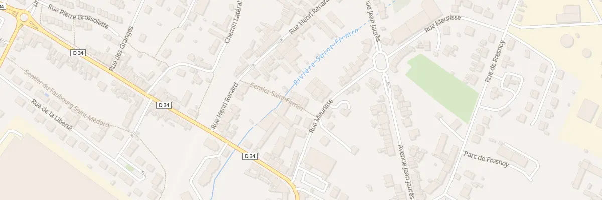 Plan du 1 Rue Meurisse à Roye