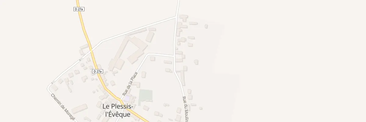 Plan du 28 Rue du Moulin au Plessis-l’Évêque