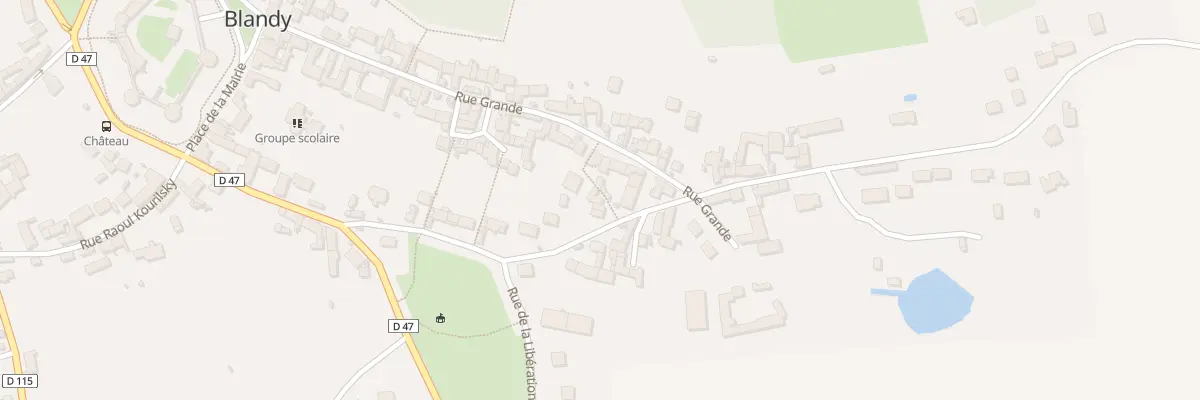 Plan du 48T Rue Grande à Blandy