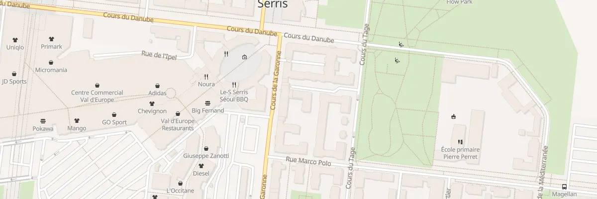 Plan du 36 Crs de la Garonne à Serris