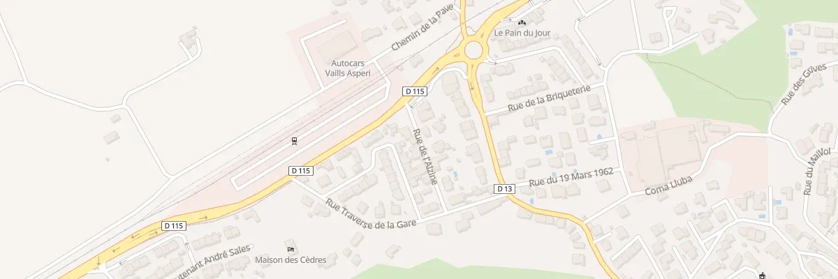 Plan du 13 Rue de l’Alzine à Saint-Jean-Pla-de-Corts