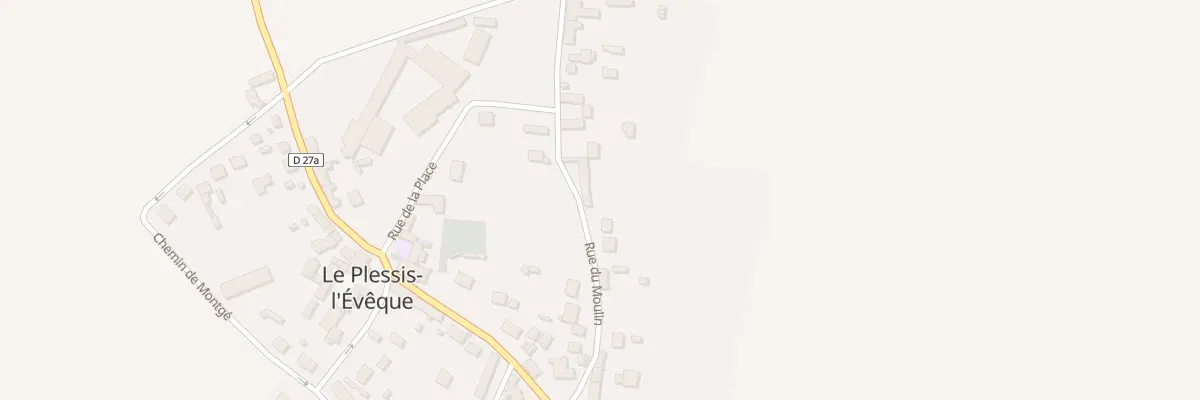 Plan du 22 Rue du Moulin au Plessis-l’Évêque