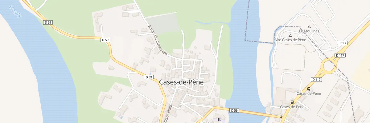 Plan du 1 Rue Jaoumets à Cases-de-Pène