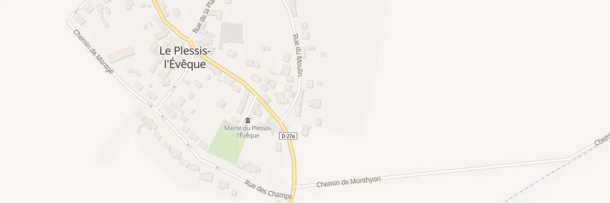 Plan du 8 Rue du Moulin au Plessis-l’Évêque