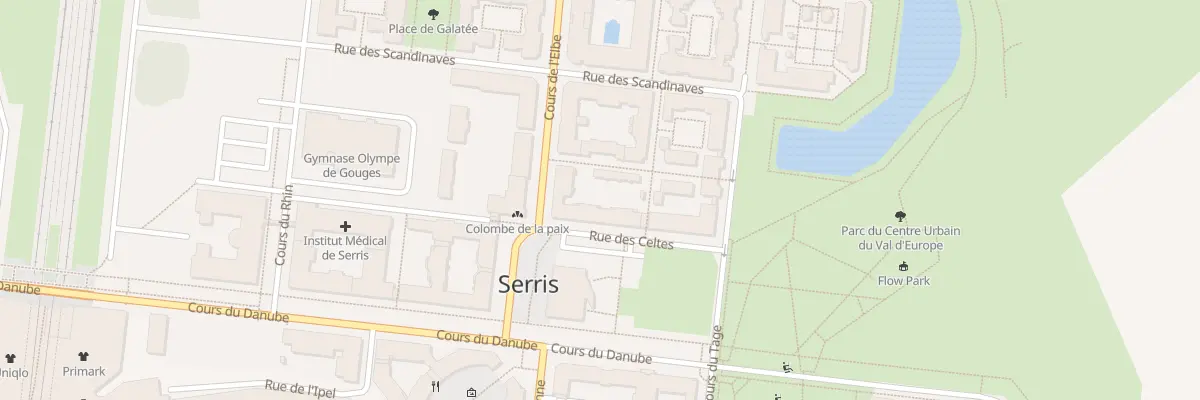 Plan du 2 Crs de l’Elbe à Serris