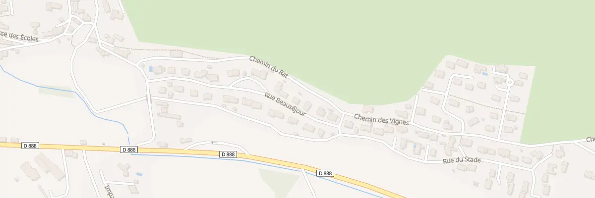 Plan du 23 Rue Beausejour à Bertholène