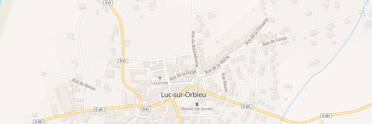 Plan du 99 Rue de la Forge à Luc-sur-Orbieu