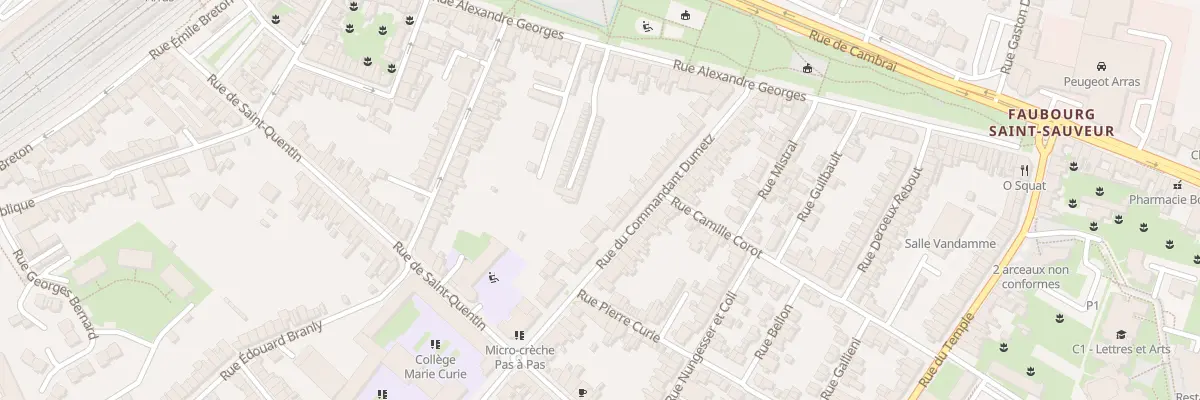 Plan du 28 Rue du Cdt Dumetz à Arras