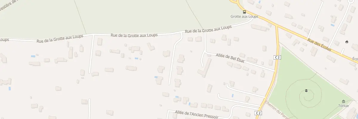 Plan du 203G Rue de la Grotte aux Loups à Paucourt