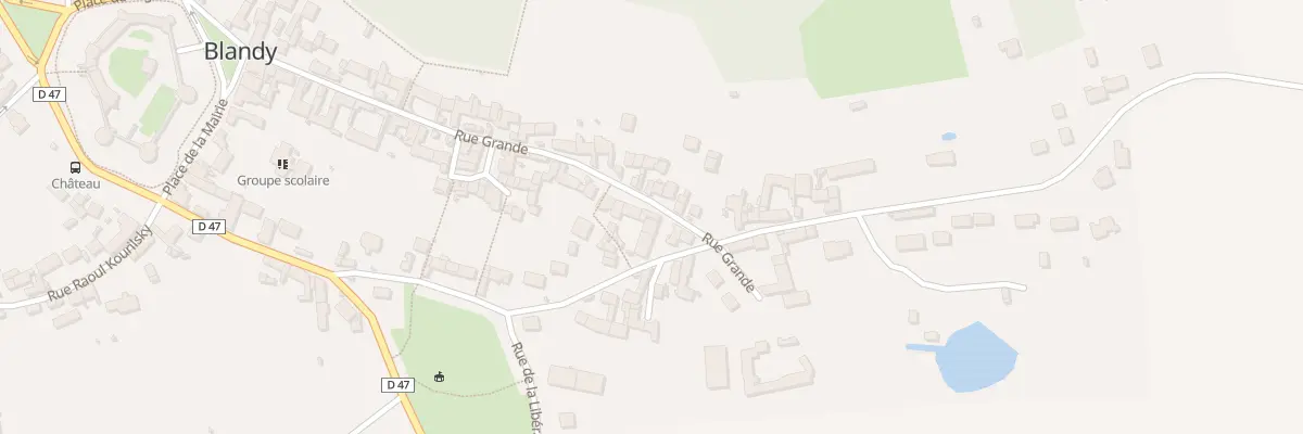 Plan du 58 Rue Grande à Blandy