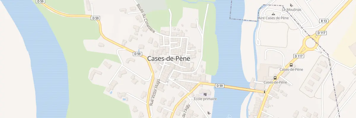 Plan du 4 Rue de l’Eglise à Cases-de-Pène