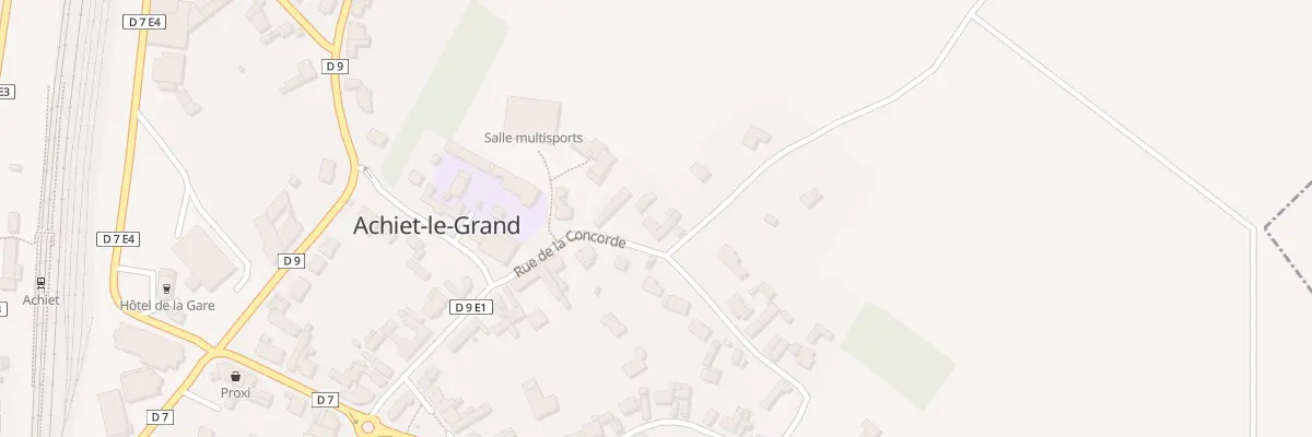 Plan du 4B Rue de la Concorde à Achiet-le-Grand