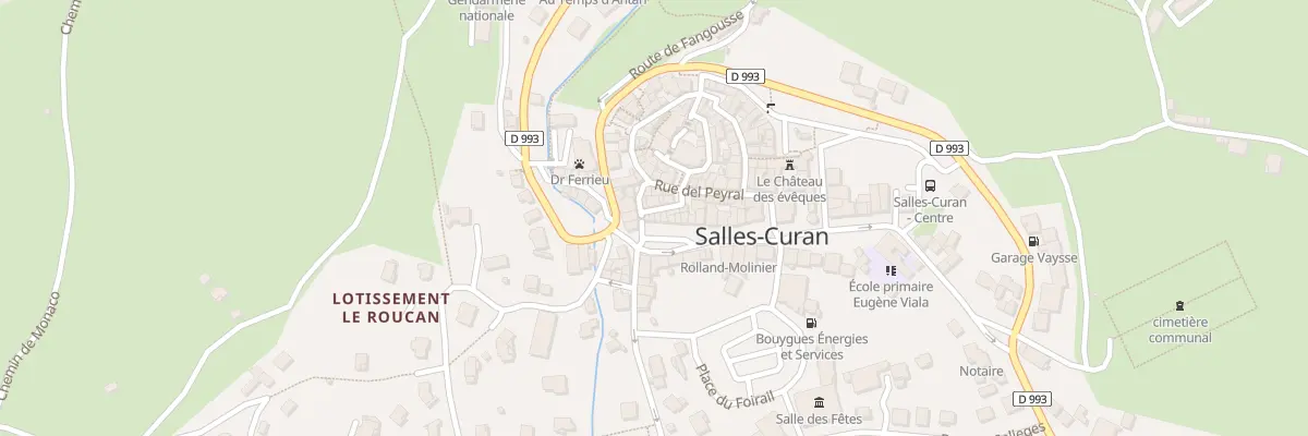 Plan du 11 Rue du Grenier à Salles-Curan