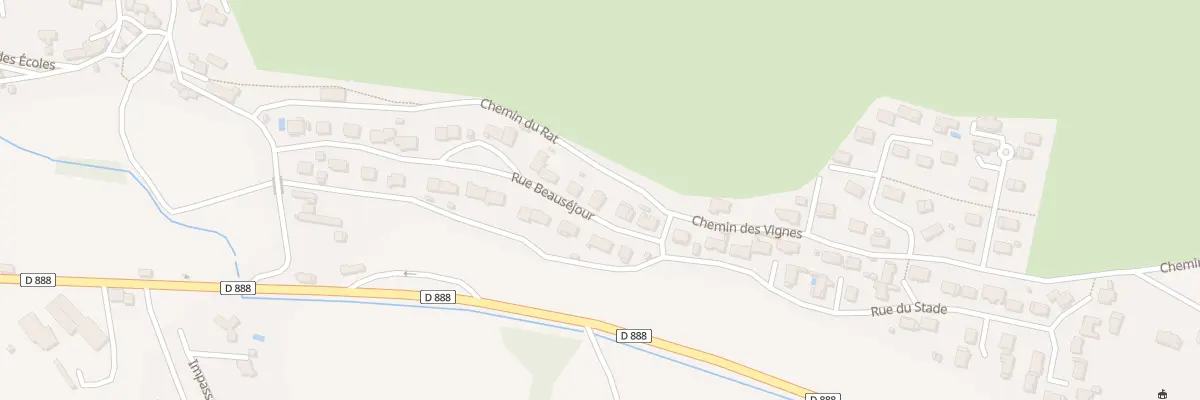 Plan du 25 Rue Beausejour à Bertholène