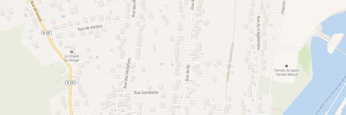 Plan du 116 Rue de By à Thomery