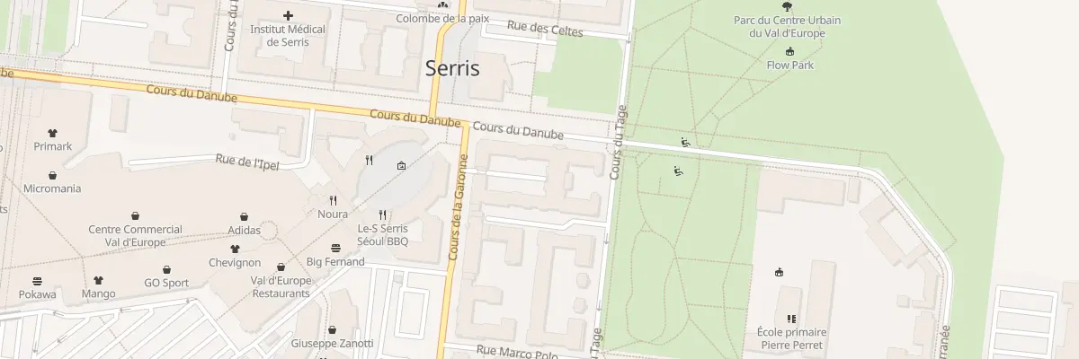 Plan du 42 Crs du Danube à Serris