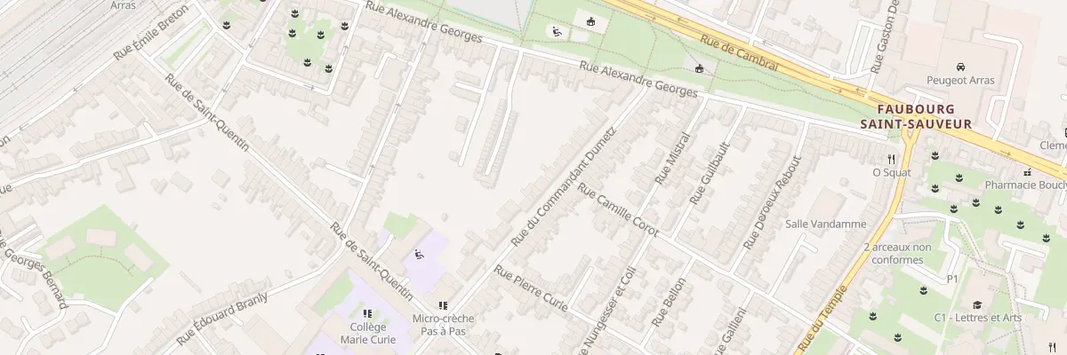 Plan du 26 Rue du Cdt Dumetz à Arras