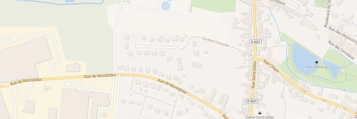 Plan du 3 Rue Jean Mermoz à Roye