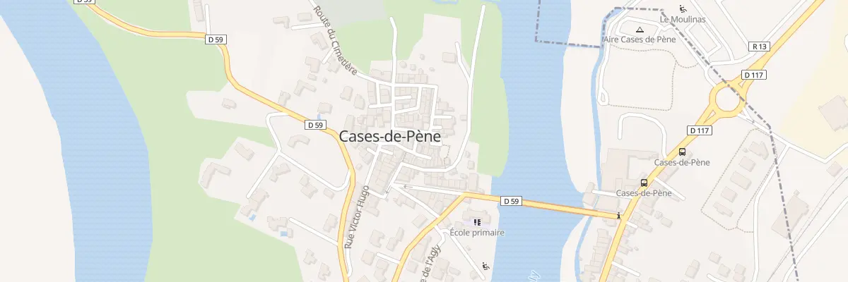 Plan du 8 Rue de l’Eglise à Cases-de-Pène