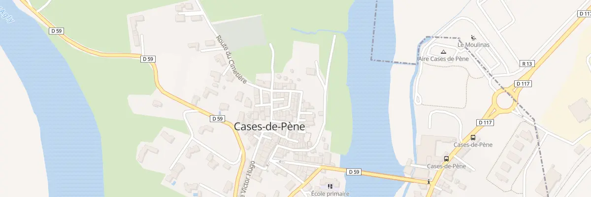 Plan du 3 Rue Bellevue à Cases-de-Pène
