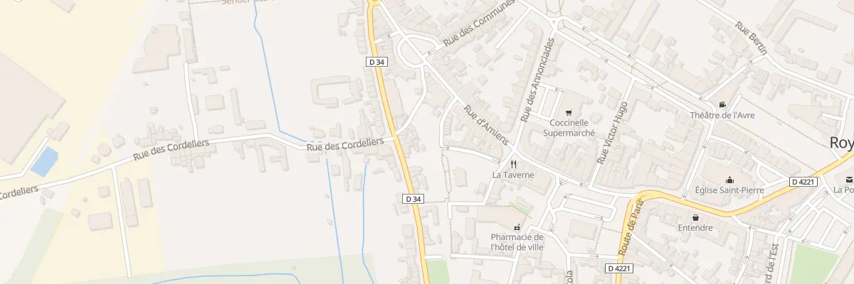 Plan du 42 Rue des Fontaines à Roye