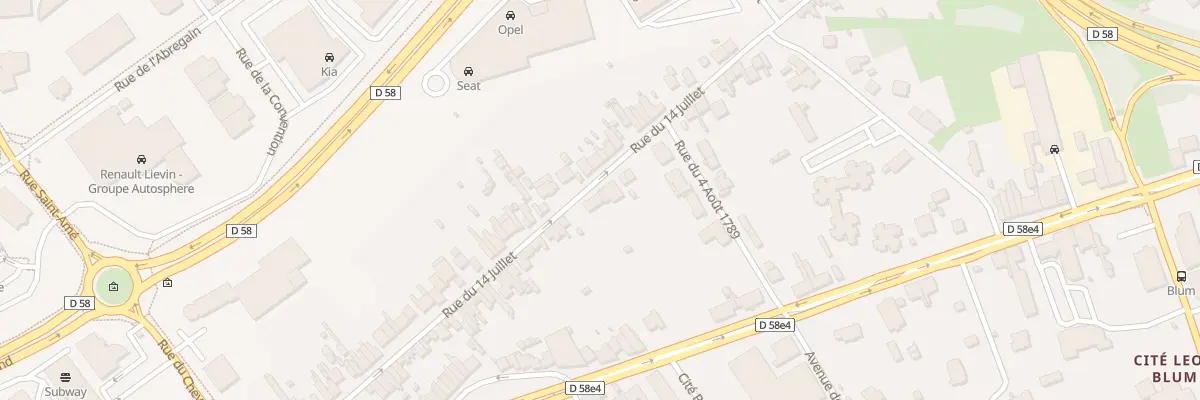 Plan du 55 Rue du 14 Juillet à Liévin