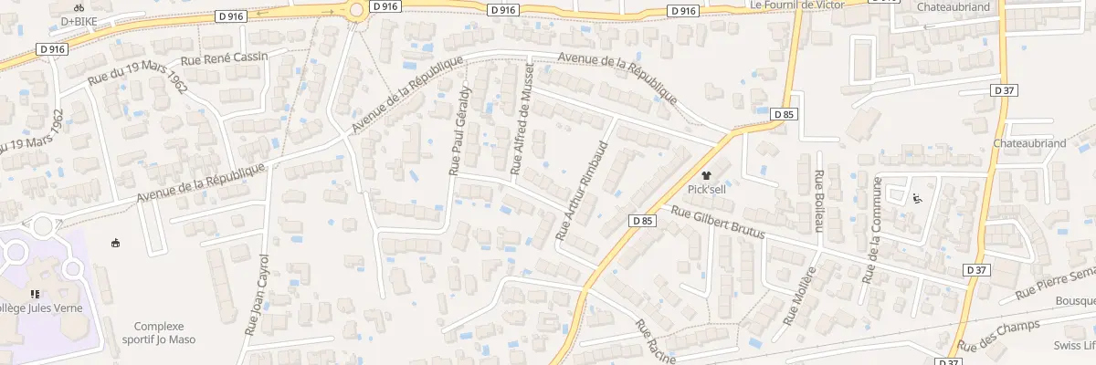 Plan du 6 Rue Paul Valéry au Soler