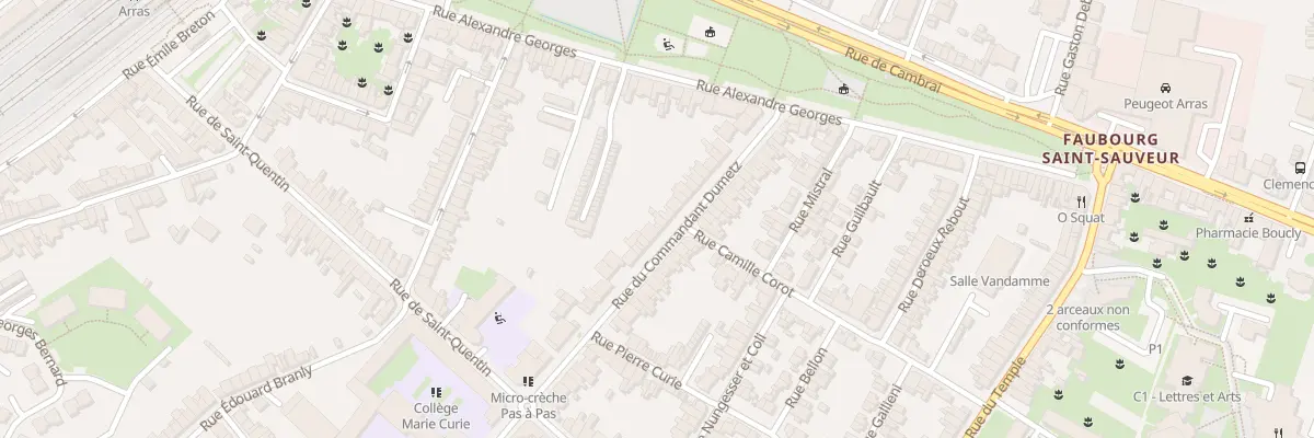 Plan du 24 Rue du Cdt Dumetz à Arras