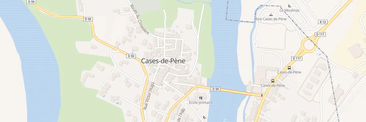 Plan du 14 Rue de l’Eglise à Cases-de-Pène