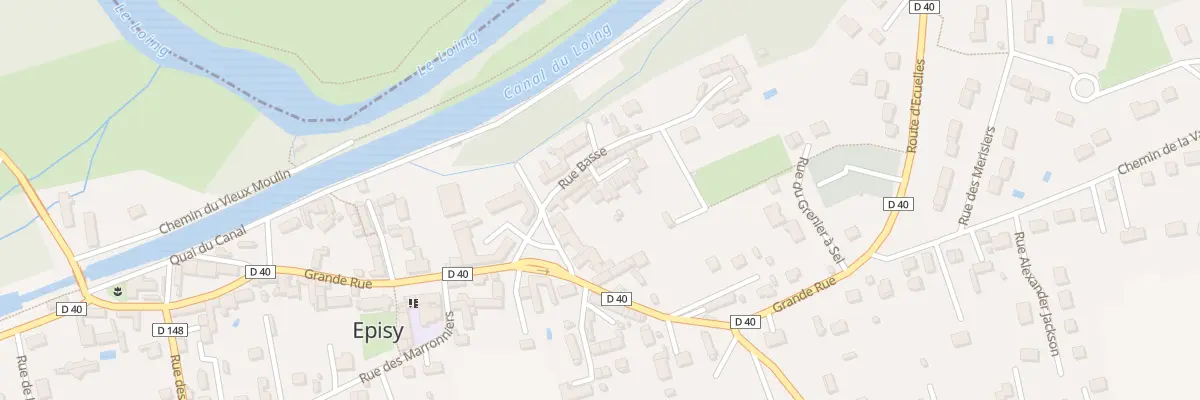 Plan du 4 Cour du Bas à Moret-Loing-et-Orvanne