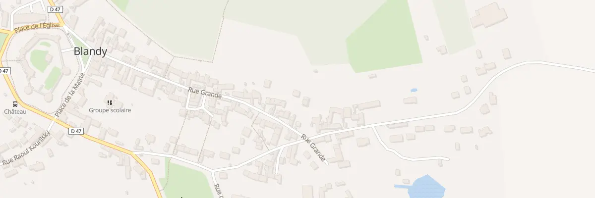 Plan du 55 Rue Grande à Blandy