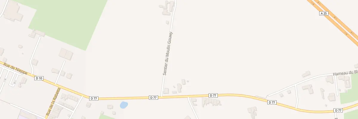 Plan du 6 Rue du Pont d’Achelles à Steenwerck