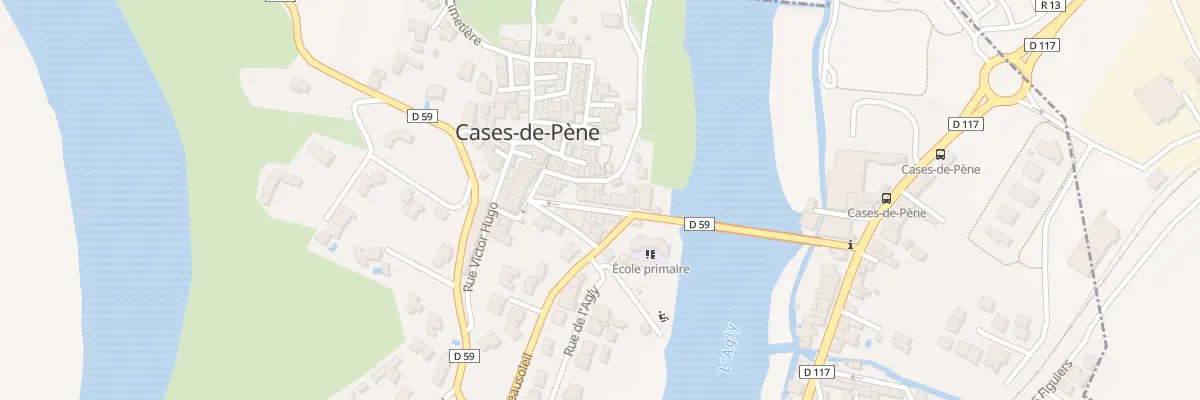 Plan du 10 Rue de l’Hôtel de Ville à Cases-de-Pène