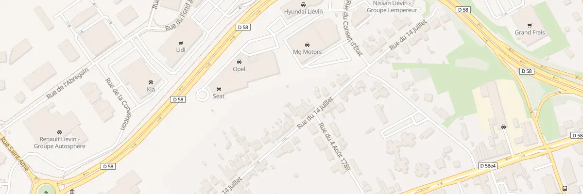 Plan du 86 Rue du 14 Juillet à Liévin