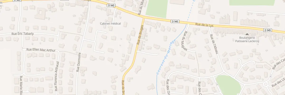 Plan du 93 Rue de Bruges à Sailly-sur-la-Lys