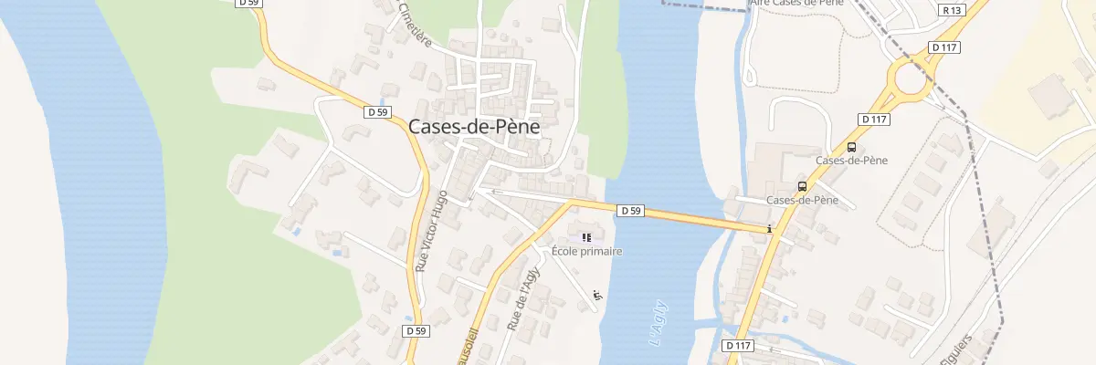 Plan du 8 Rue de l’Hôtel de Ville à Cases-de-Pène