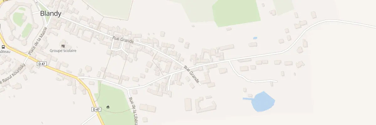 Plan du 59 Rue Grande à Blandy