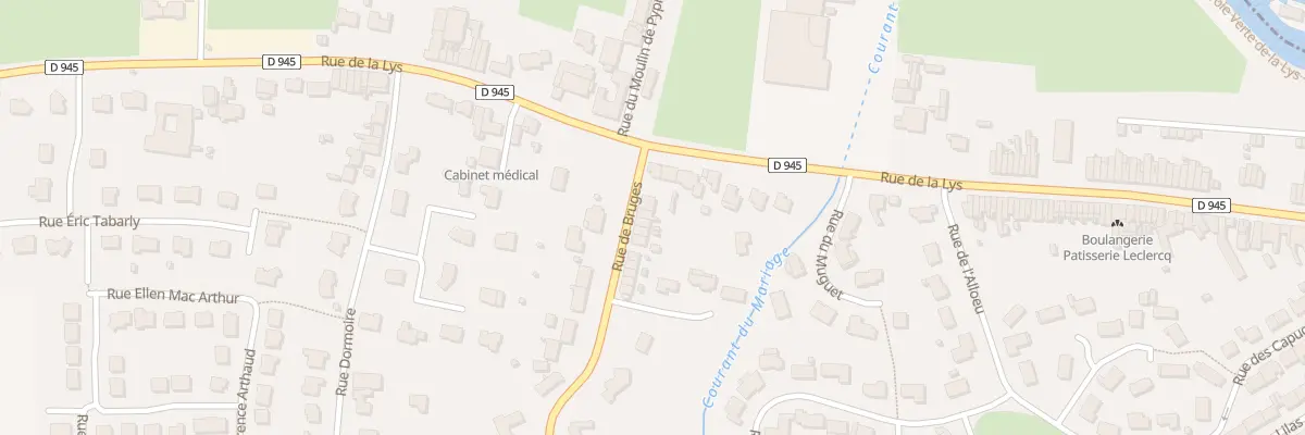 Plan du 45 Rue de Bruges à Sailly-sur-la-Lys