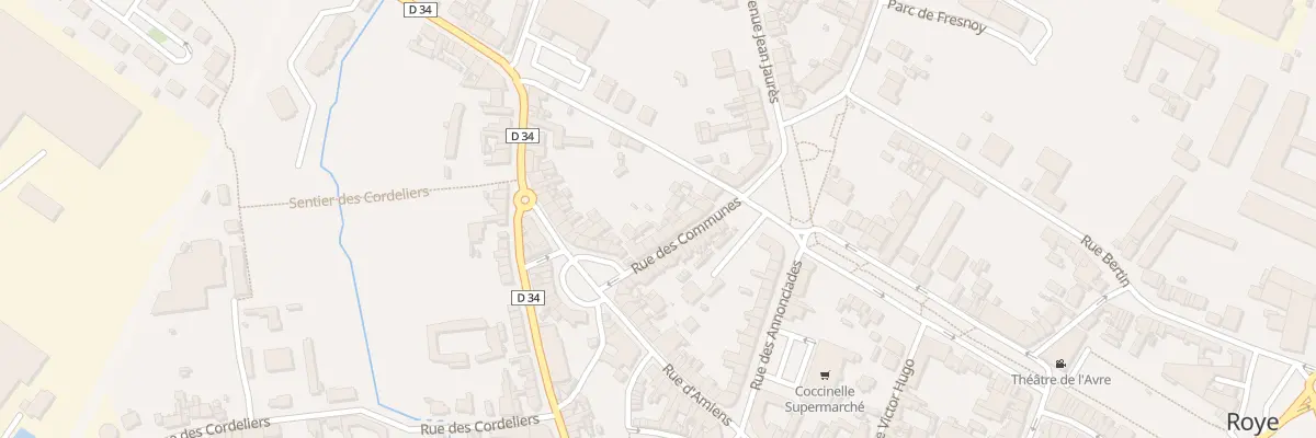 Plan du 12 Rue des Communes à Roye