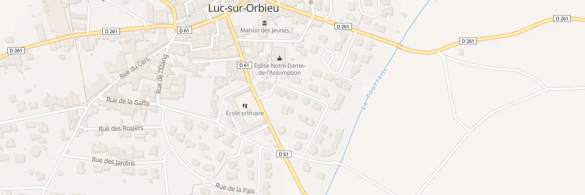 Plan du 6 Rue Nôtre Damette à Luc-sur-Orbieu