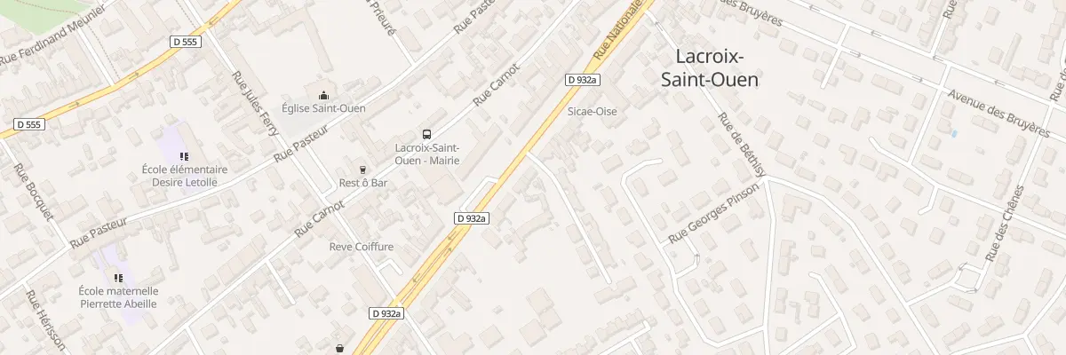 Plan du 92 Rue Nationale à Lacroix-Saint-Ouen