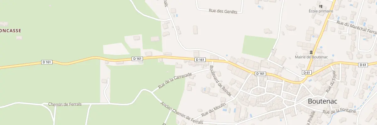 Plan du 2 Rue de la Carrerade à Boutenac