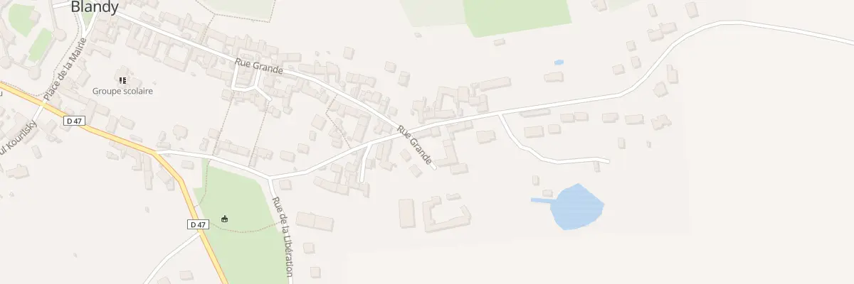 Plan du 61 Rue Grande à Blandy