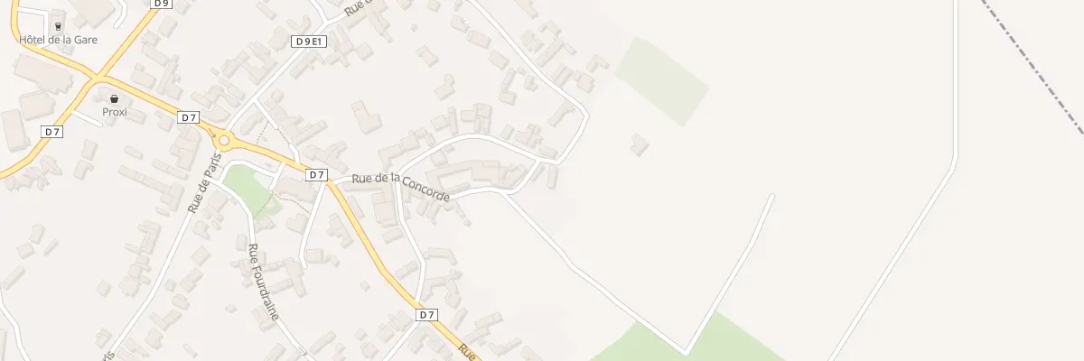 Plan du 22 Rue de la Concorde à Achiet-le-Grand