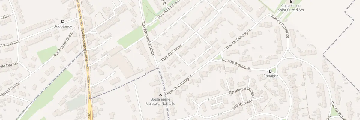 Plan du 33 Rue du Poitou à Arras