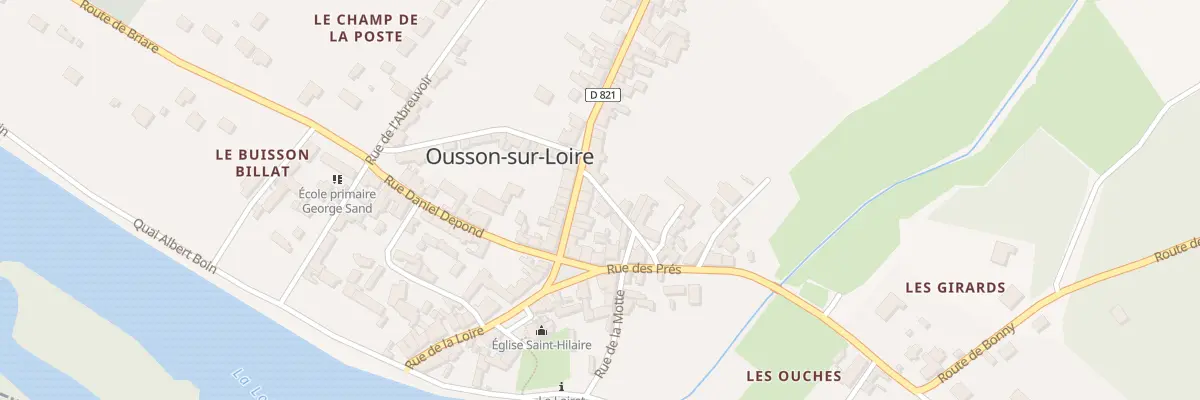 Plan du 2 Rue du Moulin à Ousson-sur-Loire