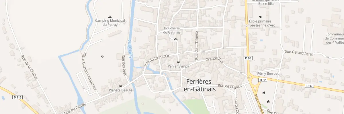 Plan du 12 Rue du Lion d’Or à Ferrières-en-Gâtinais