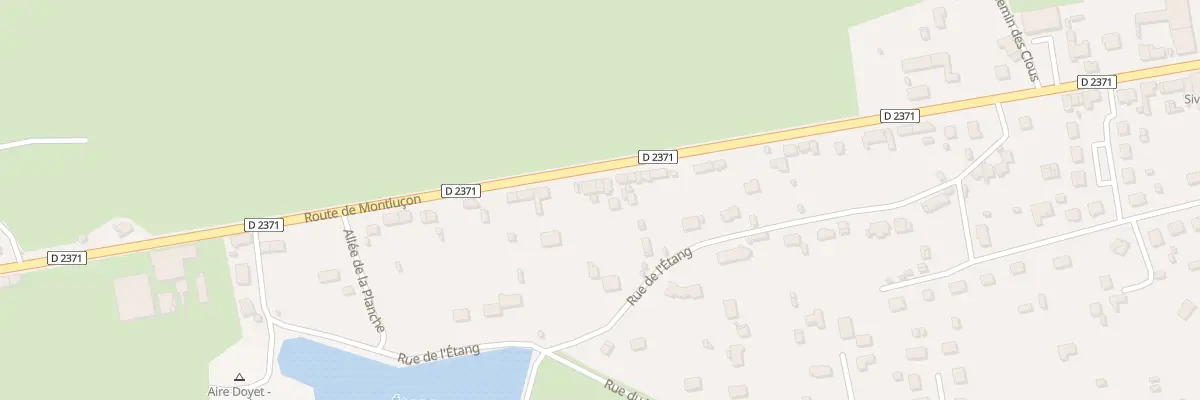 Plan du 47B Rte de Montluçon à Doyet