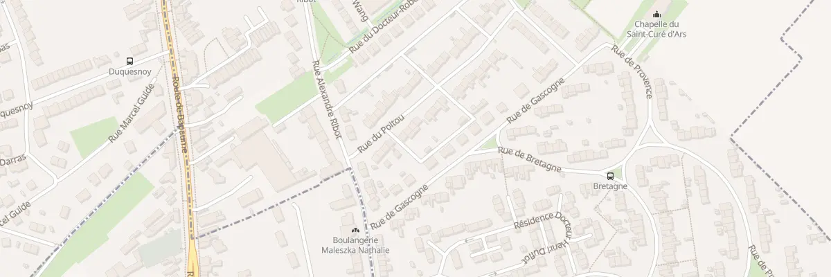 Plan du 29 Rue du Poitou à Arras