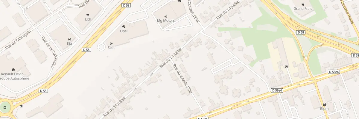 Plan du 61 Rue du 14 Juillet à Liévin
